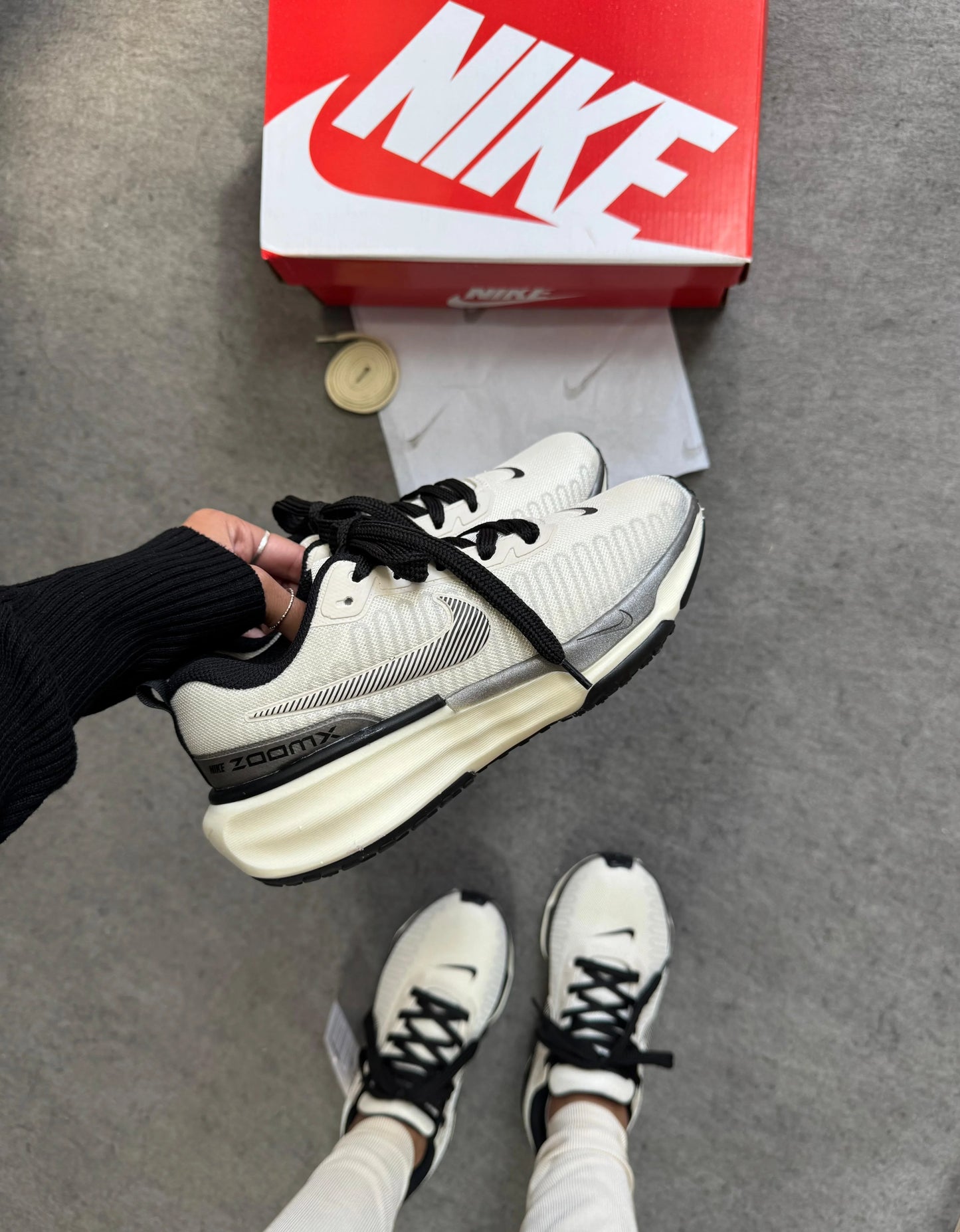 Tenis NK Zoom X Run 3 - Off Preto