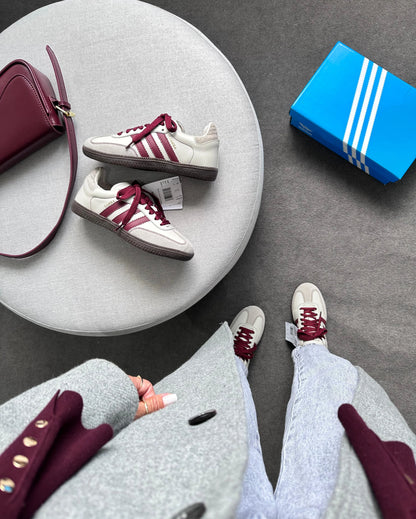 Tenis SMB OG Couro - Acizentado Bordo