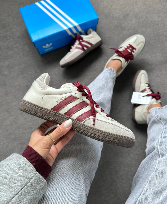 Tenis SMB OG Couro - Acizentado Bordo