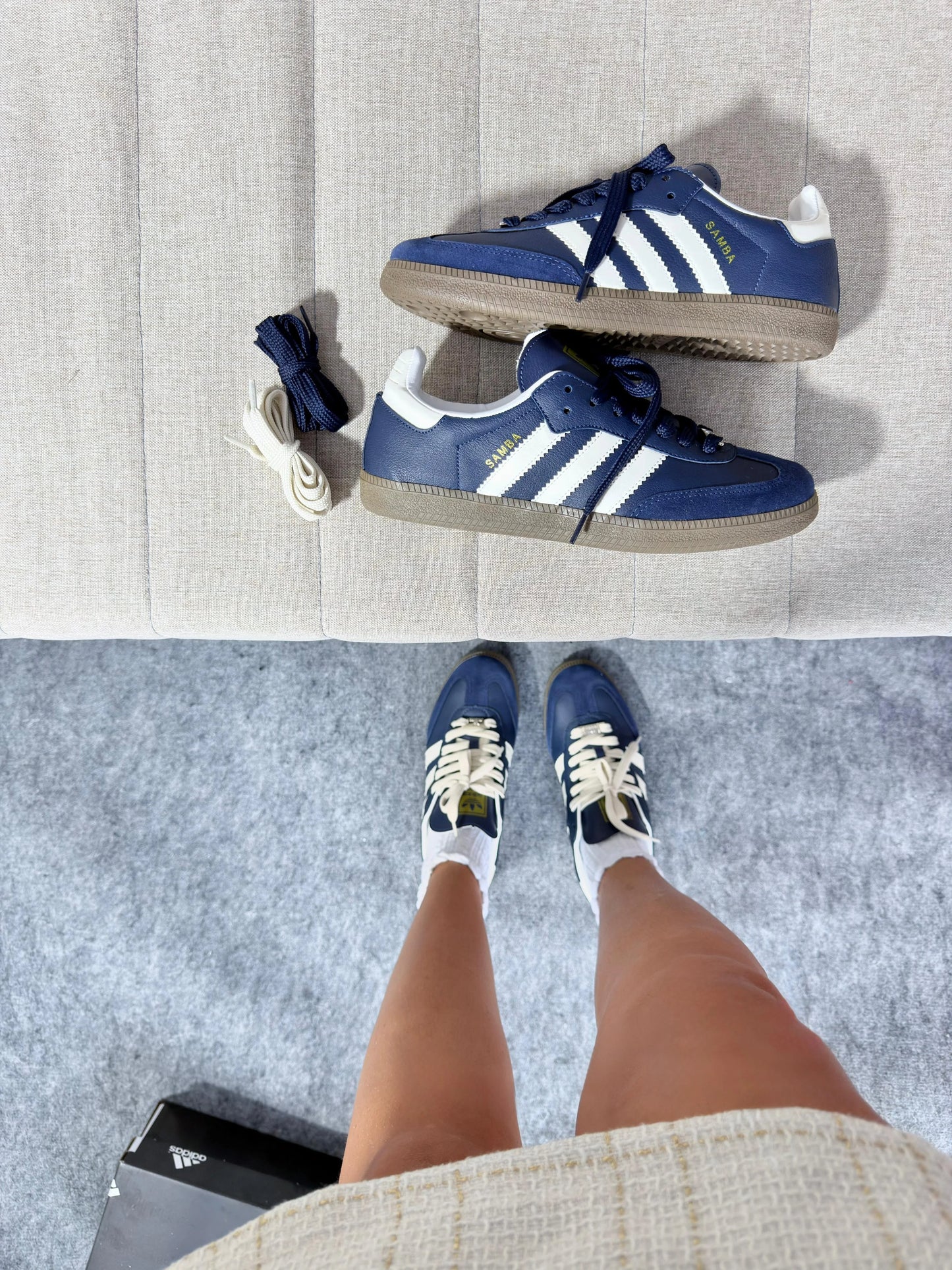 Tenis SMB Og - Marinho Branco