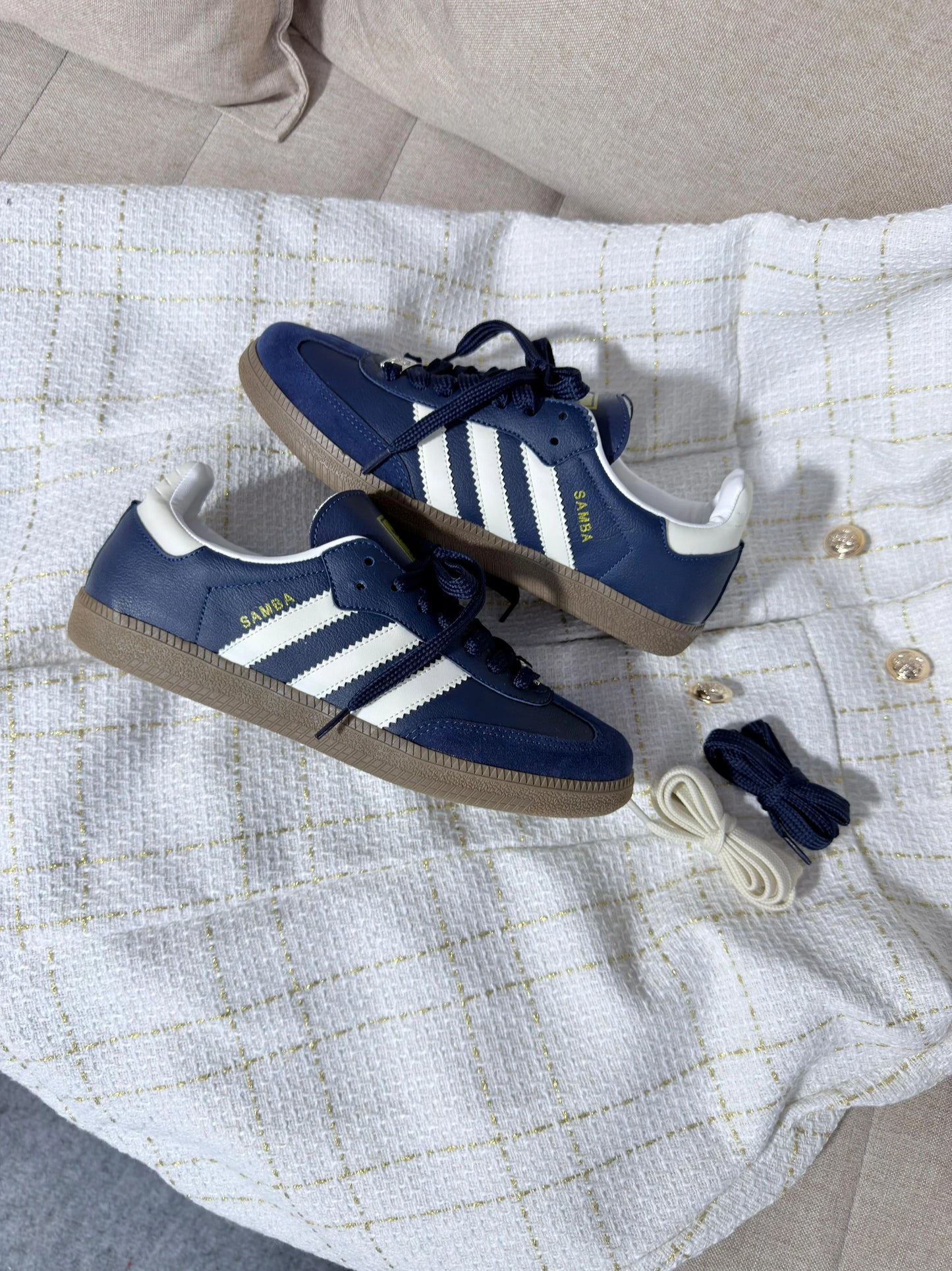 Tenis SMB Og - Marinho Branco