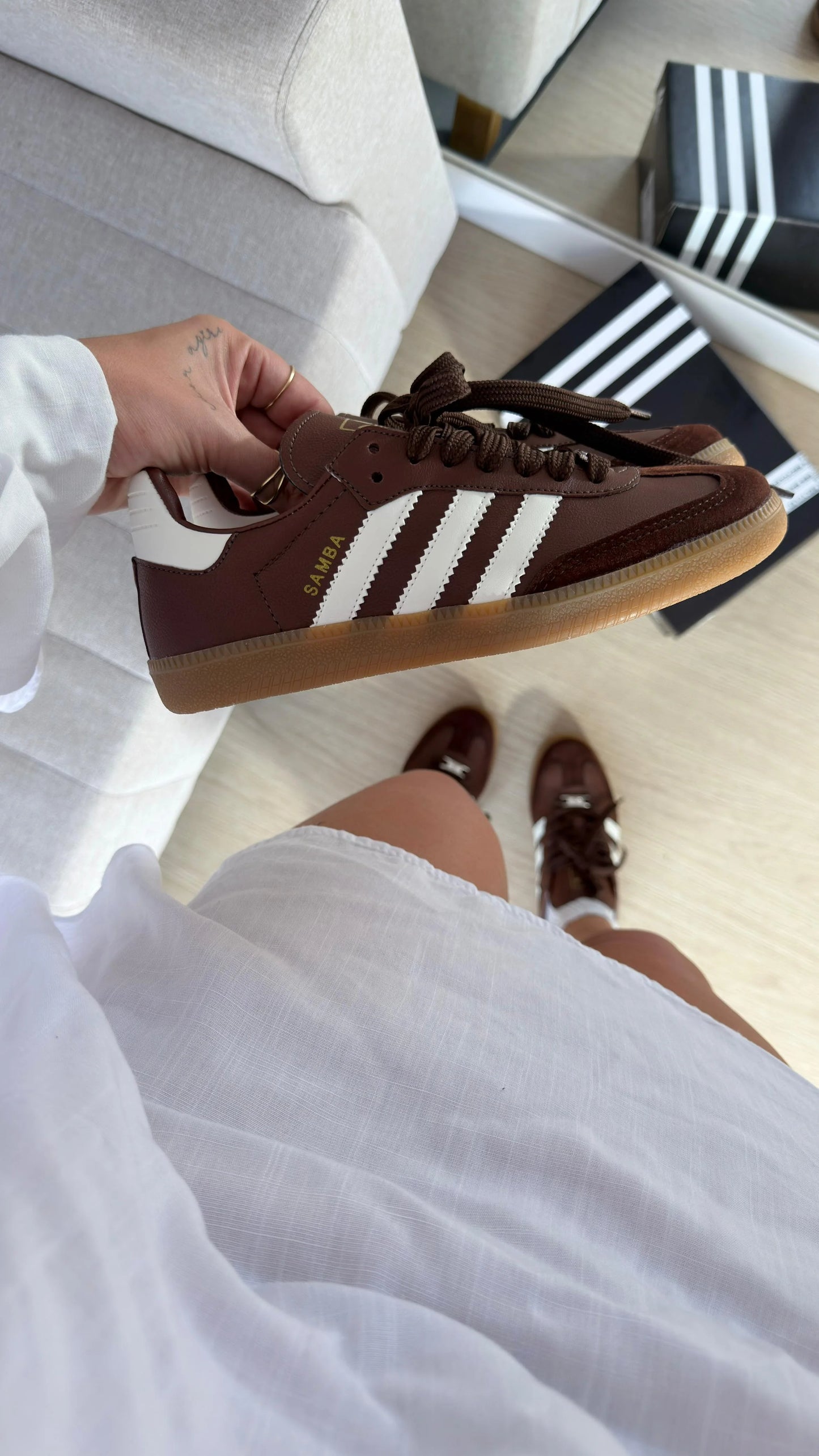 Tenis SMB Prime - White Coffe