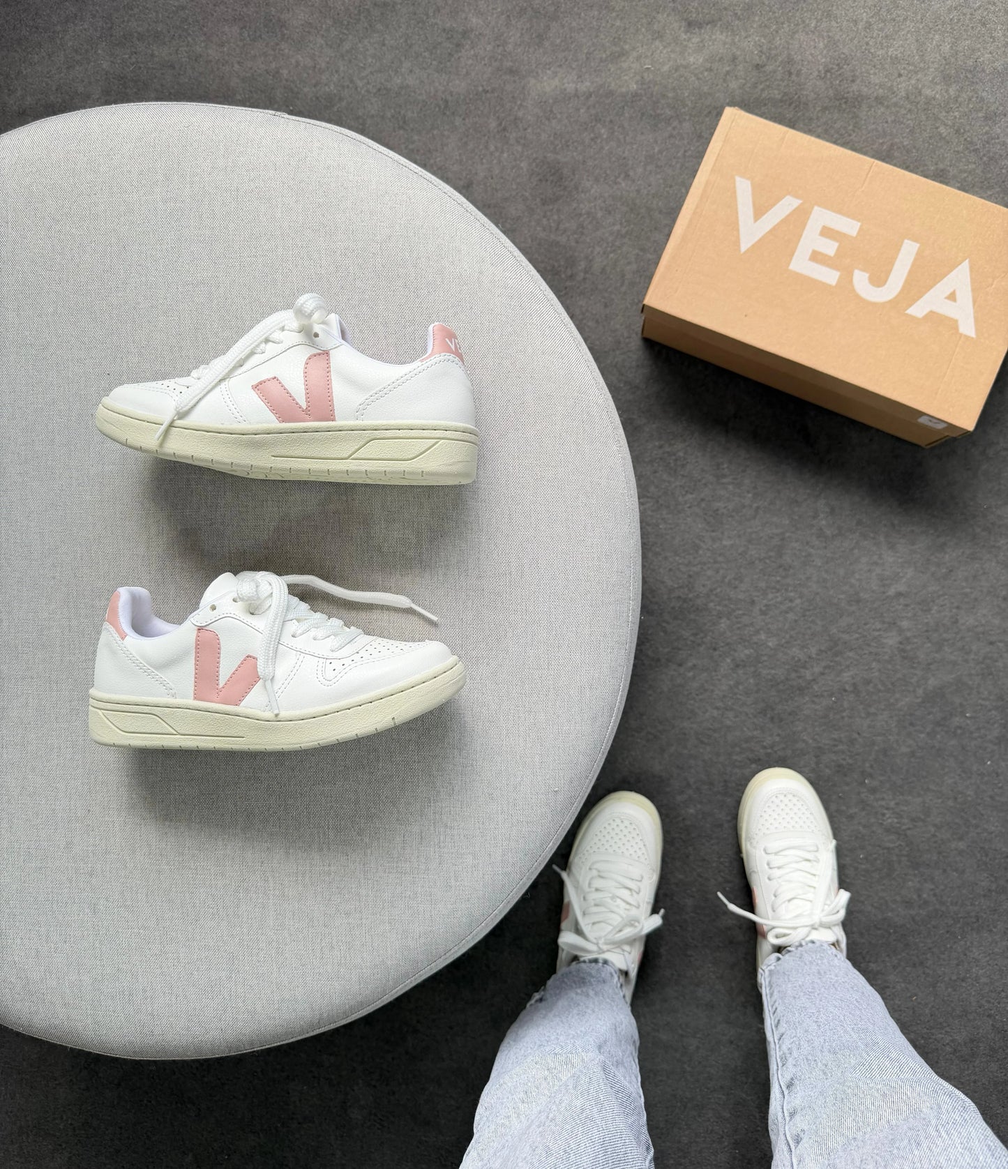Tenis V10 - Branco Nude