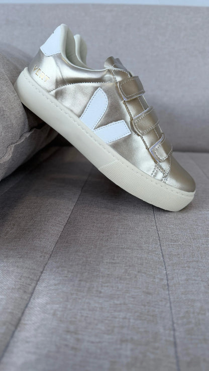 Tenis VRT Velcro - Dourado