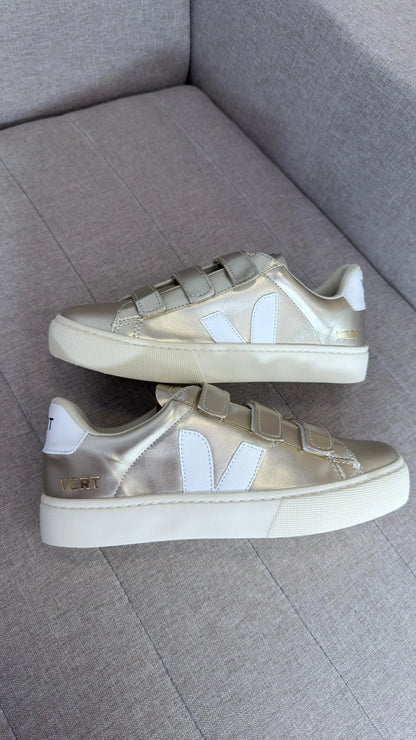 Tenis VRT Velcro - Dourado